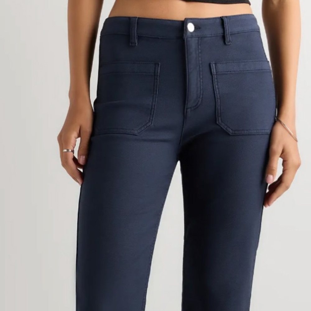 Quince French Terry Women's Jeans in Deep Navy